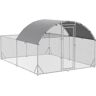 Gallinero exterior para 10-12 gallinas pawhut 380x280x195 cm plata_d51-346v00sr