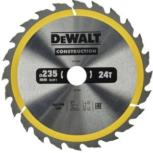 Dewalt dt1954-qz - hoja para sierra circular portátil para construcción 235x30mm 24d atb +20°