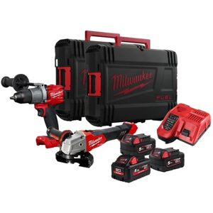 Powerpack taladro percutor + amoladora + 2bat + cargador + maletines m18 fuel milwaukee m18fpp2y2-503x