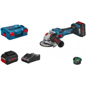 Bosch Miniamoladora metal a batería gws18v-15sc(125) 2xproc18v8ah gal18160c