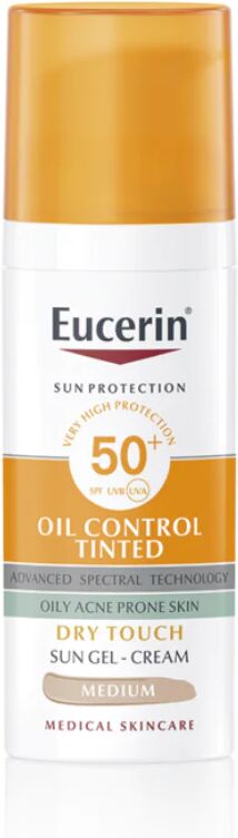 Eucerin Sun Oil Control Tacto Seco Tono Medio SPF50+ 50ml