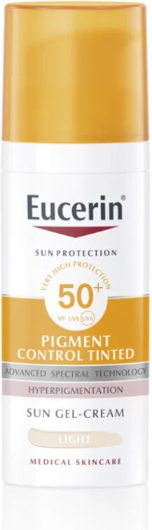 Eucerin Sun Pigment Control Gel Crema Con Color Tono Claro SPF50+ 50ml