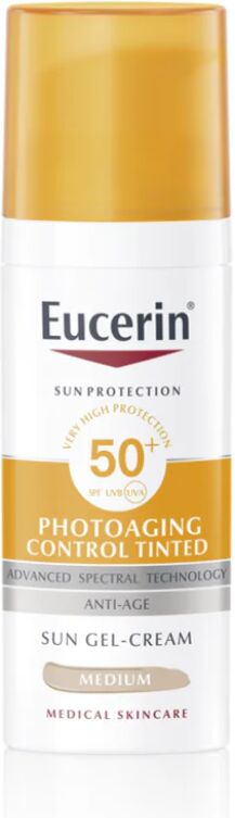 Eucerin Sun Fotoenvejecimiento Control Gel-Crema Tono Medio SPF50+ 50ml