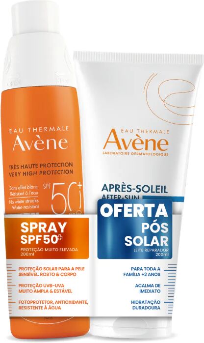 Avène Solar Pack Spray SPF50+ Oferta After Sun Leche