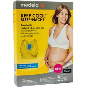 Medela Keep Cool Sleep Nacht Bra L Negro