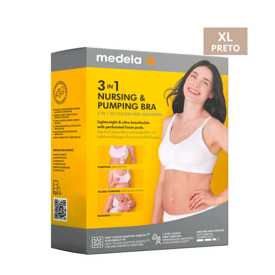 Medela Sujetador Lactancia y Expresión 3 en 1 Negro