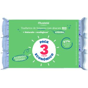 Mustela Baby Bio Toallitas Limpiadoras 3x60