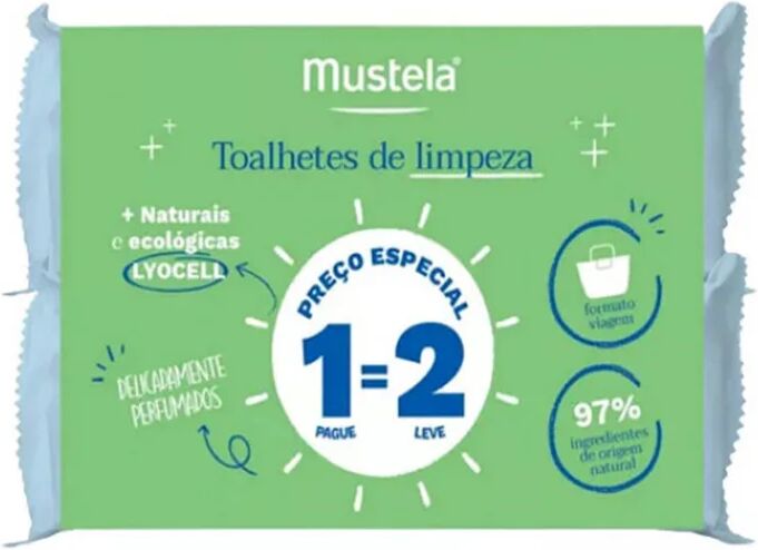 Mustela Bebé Lyocell Toallitas Limpiadoras 20uds1=2