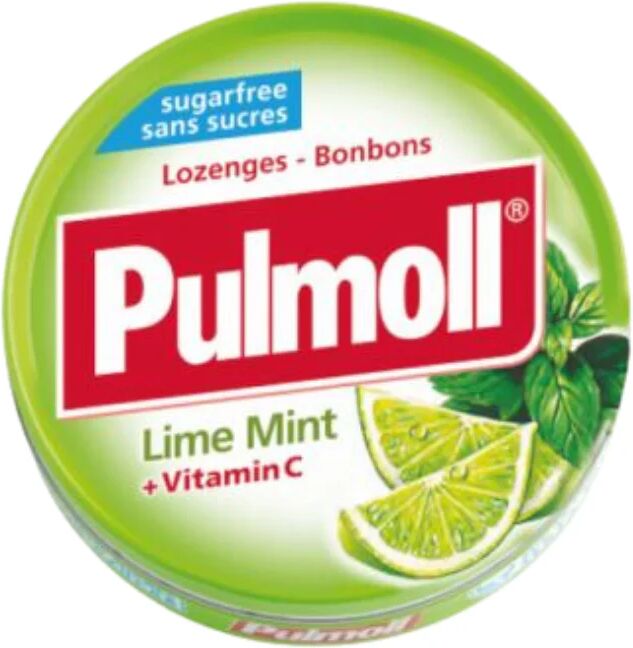 Pulmoll Pastillas Menta Lima + Vitamina C Sin Azúcar 45g