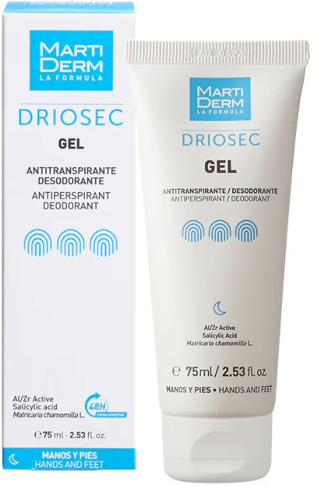 Martiderm Driosec Gel Desodorante Manos y Pies 75ml