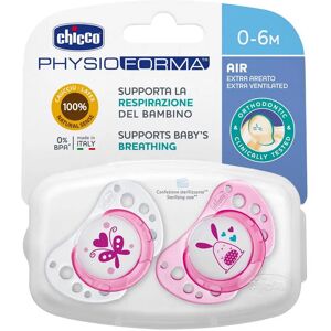 Chicco PhysioForma Air Chupete Latex Rosa 0-6m x2