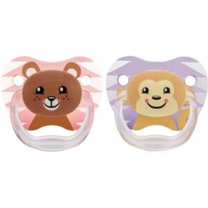 Dr Browns médico Chupete Brown's Prevent 6-18m Animals Rosa x2