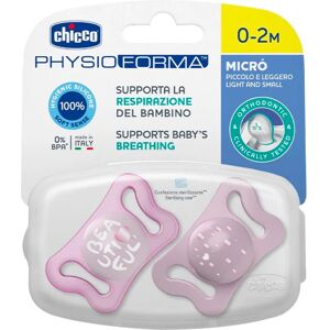 Chupete Chicco PhysioForma Micro 0-2m Rosa x2