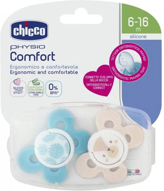 Chicco Chupete Physio Comfort Niño 6-16m X2