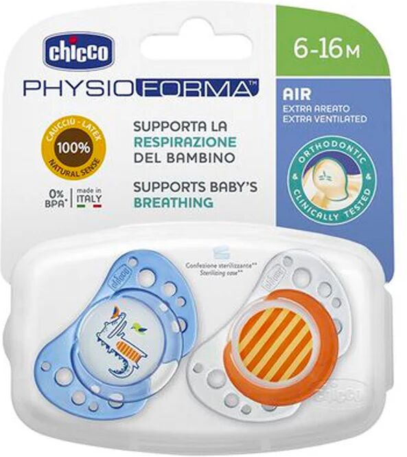 Chicco Chupete PhysioForma 6-16m Azul x2