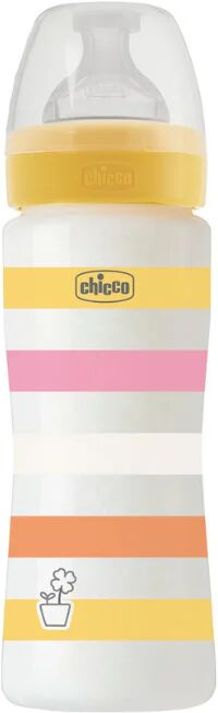 Chicco Biberón Bienestar Amarillo Niña 4m+ 330ml