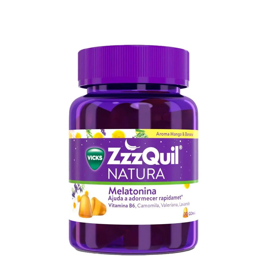 Vicks ZzzQuil Natura Gomitas de Mango y Plátano x30