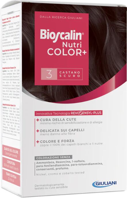 Bioscalin Nutri Color+ Tinte Color 3 Castaño Oscuro