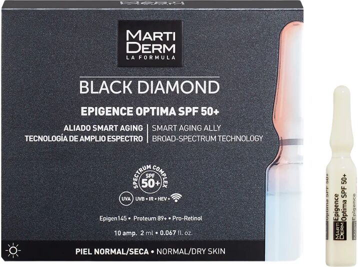 Martiderm Black Diamond Epigence Optima SPF50+ Ampollas x10