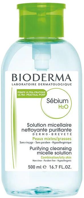 Bioderma Sébium H2O Agua Micelar Bomba Inversa 500ml