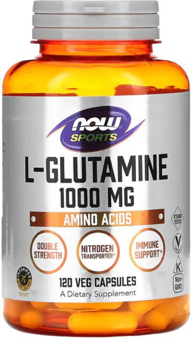 Now Foods Ahora L-Glutamina 1000mg Cápsulas x120