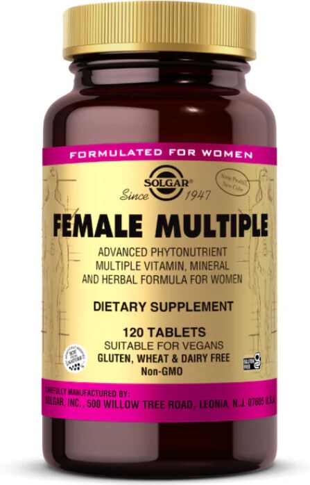 Solgar Multivitaminas Múltiples Femeninas Comprimidos x120