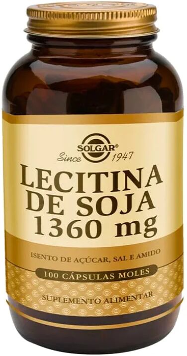 Solgar Lecitina de Soja 1360mg Cápsulas x100