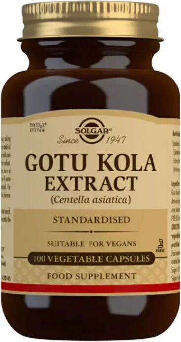 Solgar Gotu Kola Centella Asiática Cápsulas x100