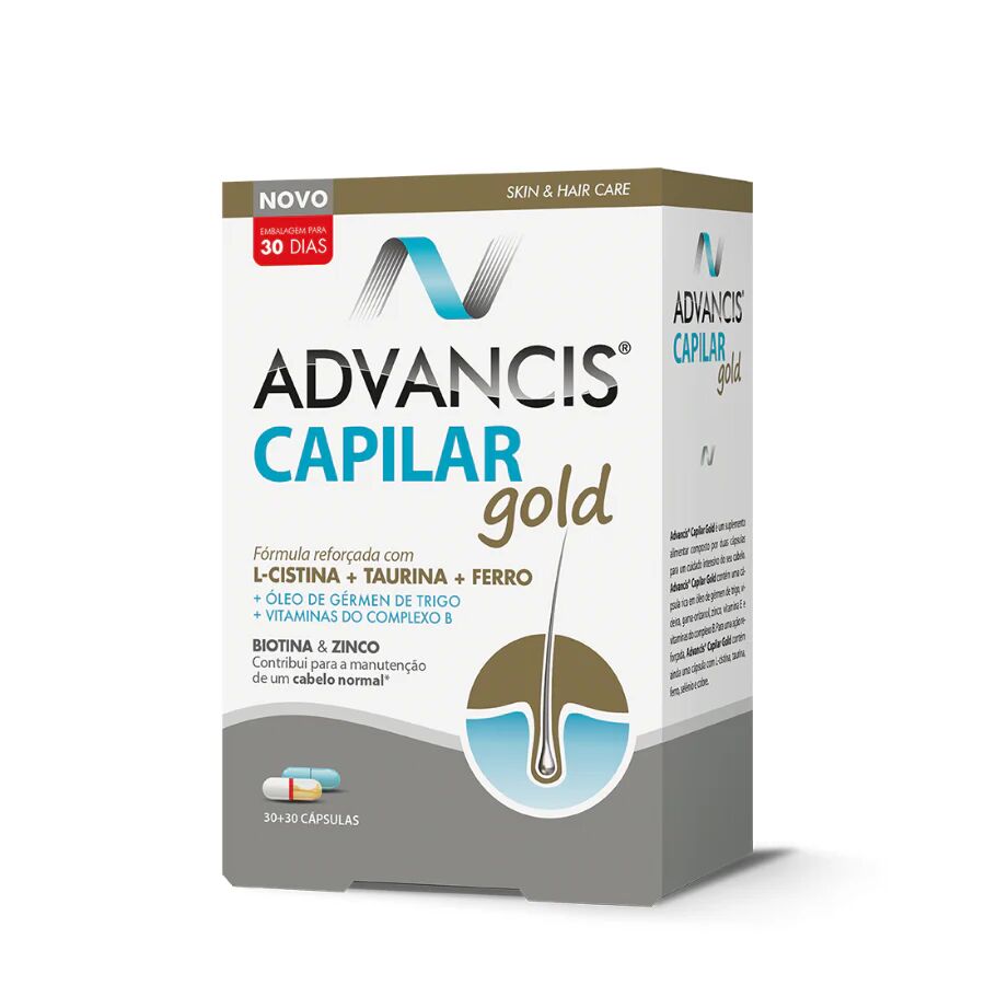 Advancis Capilar Oro Cápsulas 30+30