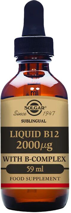 Solgar Vitamina B12 Liquida con Complejo B 2000 mcg 59ml