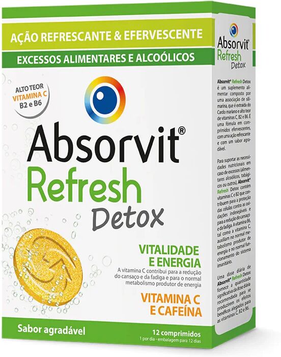 Absorvit Refresh Detox Pastillas Efervescentes x12