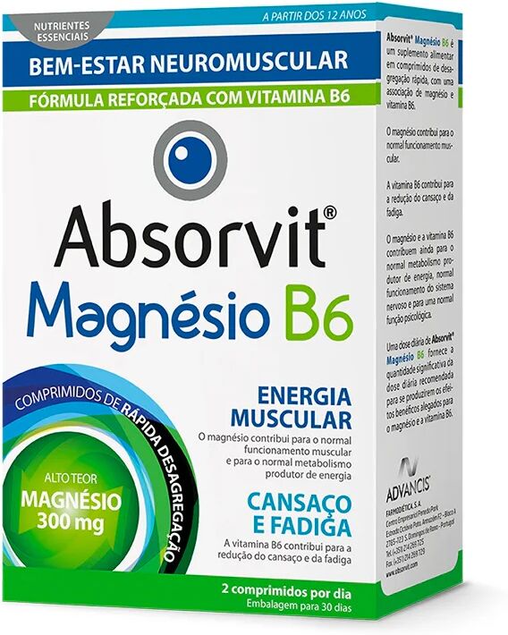 Absorvit Magnesio+B6 Pastillas x60