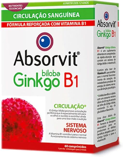 Absorvit Ginkgo Biloba + Pastillas B1 x60