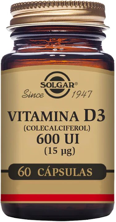 Solgar Vitamina D3 600Ui 15Mcg Cápsulas x60