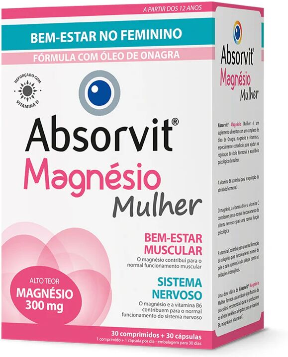 Absorvit Magnesio Mujer Pastillas x30