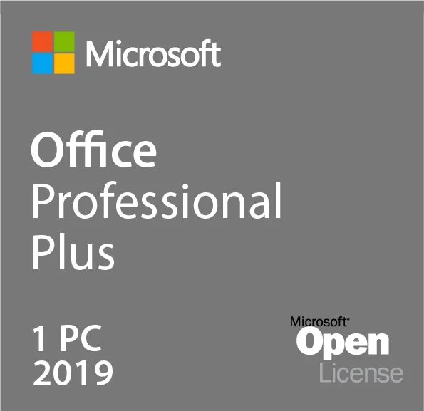 Microsoft Office 2019 Profesional Plus Open License apto para servidor de terminales licencia por volumen