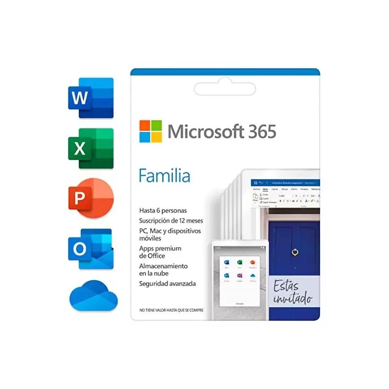 Microsoft 365 Familia para 6 PC o Macs - Suscripción 12 meses