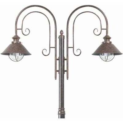 FARO BARCELONA Farola Nautica 2 luces NAUTICA, Marrón / Óxido, Metal, Clásico FARO BARCELONA Farola Nautica 2 luces NAUTICA, Marrón / Óxido, Metal, Clásico