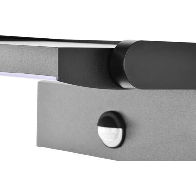 CMD Aplique de exterior con sensor 9081, Negro, Aluminio, Moderno CMD Aplique de exterior con sensor 9081, Negro, Aluminio, Moderno
