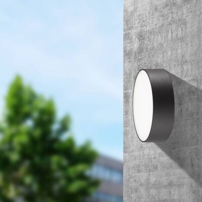 CMD Lámpara exterior LED 9026, Ø 25 cm 9026, Negro, Aluminio, Moderno, Lámparas de techo LED CMD Lámpara exterior LED 9026, Ø 25 cm 9026, Negro, Aluminio, Moderno, Lámparas de techo LED