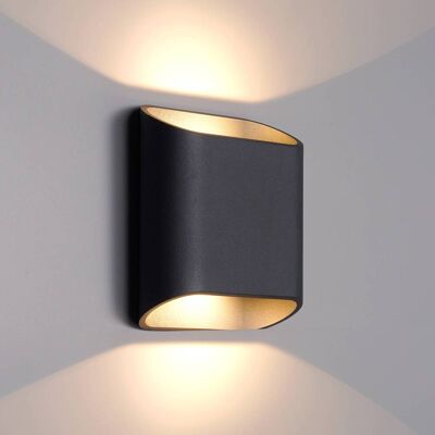 LCD Lámpara de pared LED para exteriores 5175, atenuable, Negro, Aluminio, Moderno, Lámpara de pared Led exterior LCD Lámpara de pared LED para exteriores 5175, atenuable, Negro, Aluminio, Moderno, Lámpara de pared Led exterior