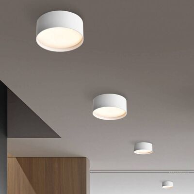 CMD Lámpara LED de techo 9093, Ø 12 cm, blanco, IP44, metal 9093, Blanco / Ópalo, Aluminio, Moderno, Lámparas de techo LED CMD Lámpara LED de techo 9093, Ø 12 cm, blanco, IP44, metal 9093, Blanco / Ópalo, Aluminio, Moderno, Lámparas de techo LED