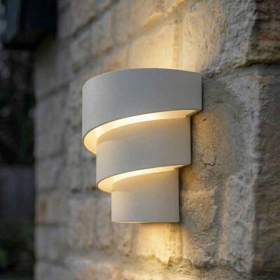 Lámpara de pared LED para exteriores Valir Lindby, Blanco / Ópalo, Aluminio, Diseño, Lámpara de pared Led exterior Lámpara de pared LED para exteriores Valir Lindby, Blanco / Ópalo, Aluminio, Diseño, Lámpara de pared Led exterior