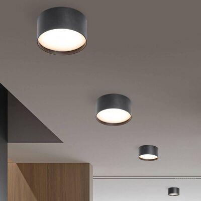 CMD Lámpara LED de techo 9092, Ø 12 cm, antracita, IP44, metal 9092, Negro, Aluminio, Moderno, Lámparas de techo LED CMD Lámpara LED de techo 9092, Ø 12 cm, antracita, IP44, metal 9092, Negro, Aluminio, Moderno, Lámparas de techo LED