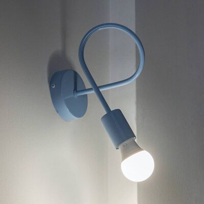 Aplique de pared Oxford HELAM, atenuable, Azul, Salón / Comedor, Metal, Moderno, Lámpara de pared Aplique de pared Oxford HELAM, atenuable, Azul, Salón / Comedor, Metal, Moderno, Lámpara de pared