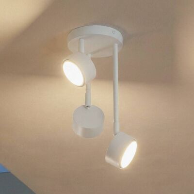 Downlight Nemo, 3 luces, blanco, orientable, GX53 Nemo SIGMA, atenuable, Blanco / Ópalo, Salón / Comedor, Metal, Moderno, Foco Downlight Nemo, 3 luces, blanco, orientable, GX53 Nemo SIGMA, atenuable, Blanco / Ópalo, Salón / Comedor, Metal, Moderno, Foco