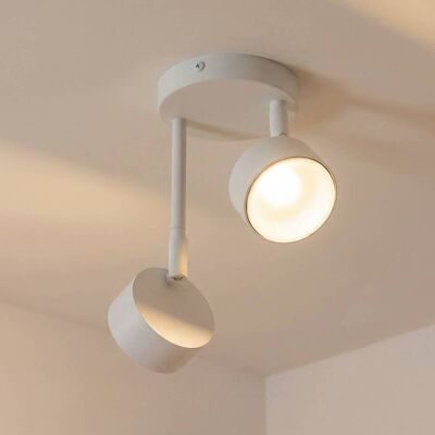 Downlight Nemo, 2 luces, blanco, orientable, GX53 Nemo SIGMA, atenuable, Blanco / Ópalo, Salón / Comedor, Metal, Moderno, Foco Downlight Nemo, 2 luces, blanco, orientable, GX53 Nemo SIGMA, atenuable, Blanco / Ópalo, Salón / Comedor, Metal, Moderno, Foco