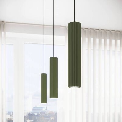 Lámpara colgante ALORA SOLLUX LIGHTING, atenuable, Verde, Salón / Comedor, Aluminio, Lámpara colgante Lámpara colgante ALORA SOLLUX LIGHTING, atenuable, Verde, Salón / Comedor, Aluminio, Lámpara colgante