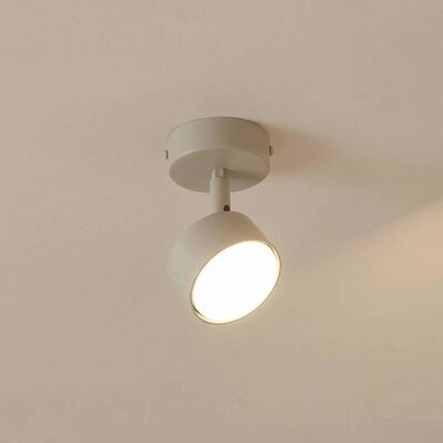 Downlight Nemo, 1 luz, gris-beige, orientable, GX53 Nemo SIGMA, atenuable, Crema / Ámbar, Salón / Comedor, Metal, Moderno, Foco Downlight Nemo, 1 luz, gris-beige, orientable, GX53 Nemo SIGMA, atenuable, Crema / Ámbar, Salón / Comedor, Metal, Moderno, Foco