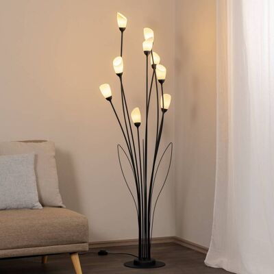 Lámpara de pie Gloriosa Jupiter, Negro, Salón / Comedor, Metal, Lámpara de pie Lámpara de pie Gloriosa Jupiter, Negro, Salón / Comedor, Metal, Lámpara de pie